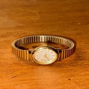 vintage gold timex watch